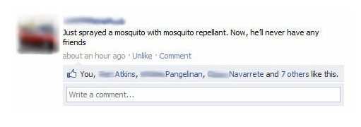 Mosquito spray.