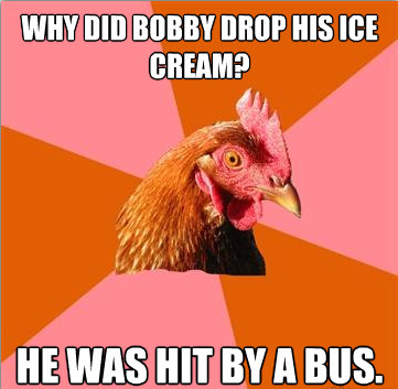 Why did Bobby drop his ice cream?