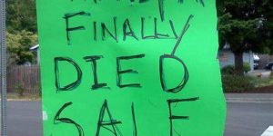 Grandpa finally died sale!