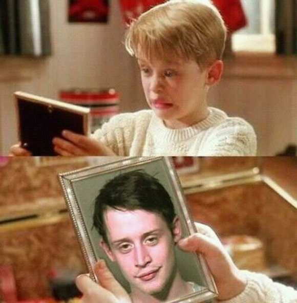 Macaulay Culkin sees his future.