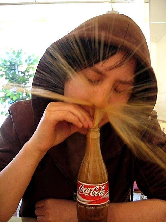 Snorting Coke, you're doing it wrong.