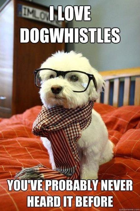 Hipster dog.