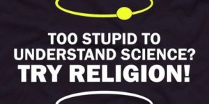 Science vs. religion.