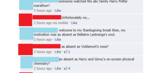 My motivation is as absent as Hermione’s Parents