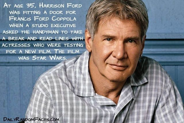 Harrison Ford is a lucky jerk.