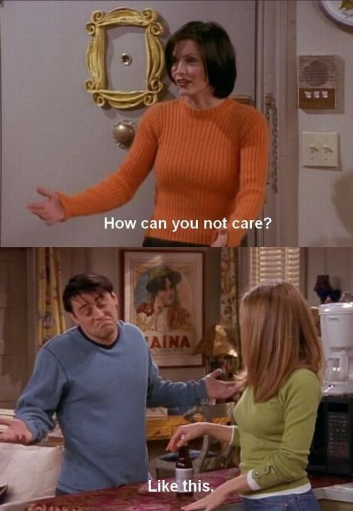 How to not care.