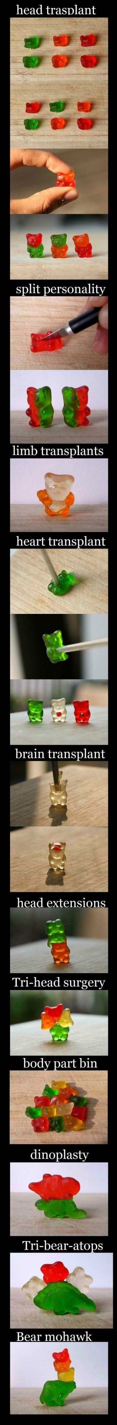 Things to do with gummy bears.