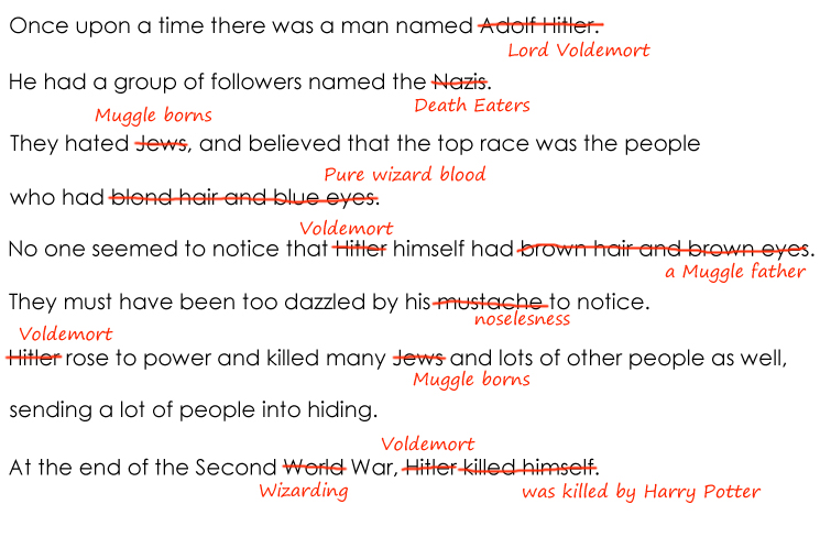 Hitler vs Voldemort.