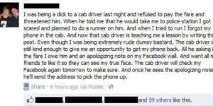 Epic taxi driver.