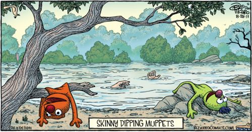 Skinny dipping muppets.