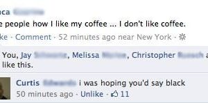 I like people how I like my coffee…