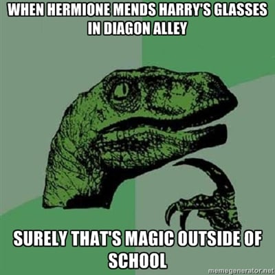 Harry Potter logic.