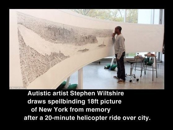 Stephen Wiltshire, genius.