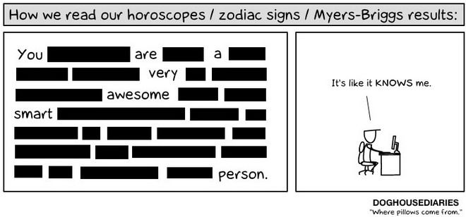 How we read our horoscopes...