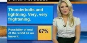 My kind of forecast.