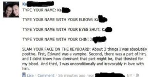Slam your face on the keyboard…