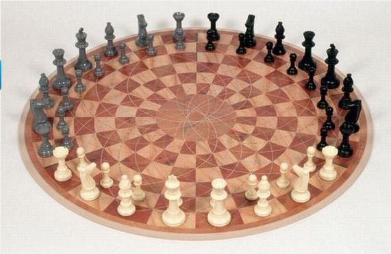 Three-way chess.