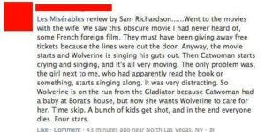 Review of Les Mis.