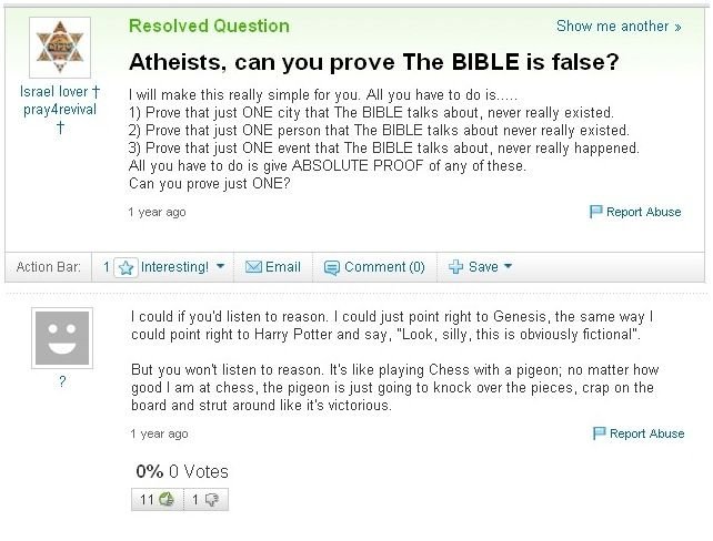 Can you prove the Bible is false?