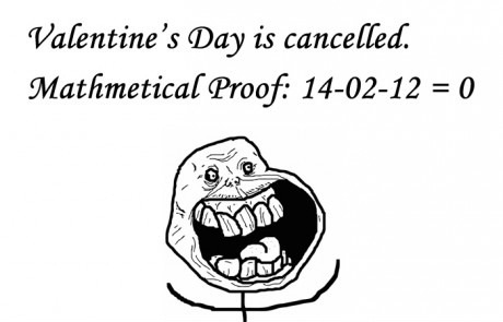 Valentine's day is cancelled.