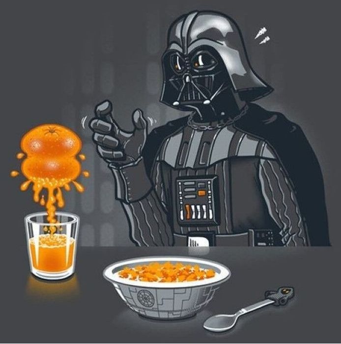 A very Vader breakfast.
