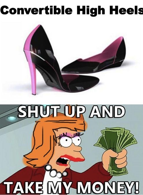 Convertible high heels...