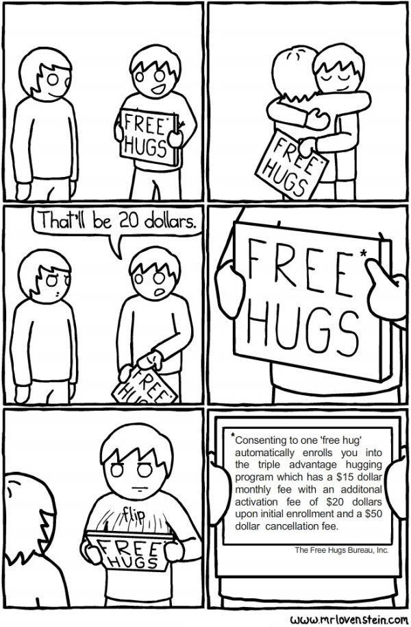 Free hugs*.