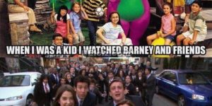 Barney and friends.