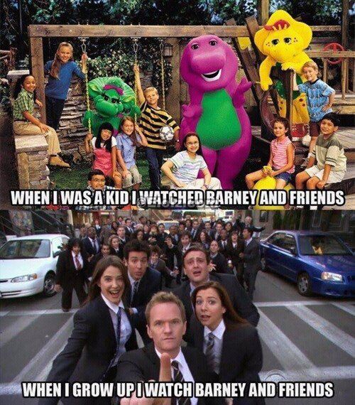 Barney and friends.