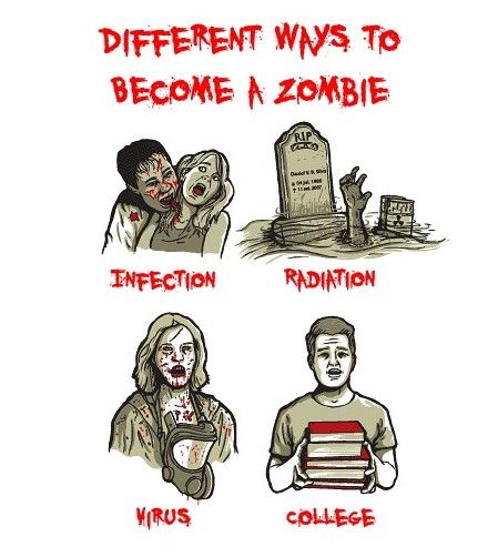 Ways to become a zombie.