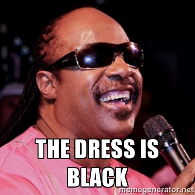 the dress is black.