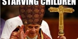 Scumbag pope.