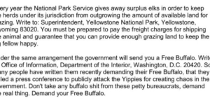 Click here to claim your free government issued buffalo!