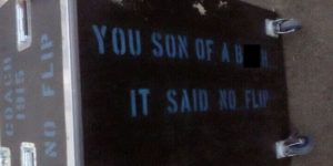 it said no flip