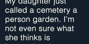 cemeteries are now person gardens
