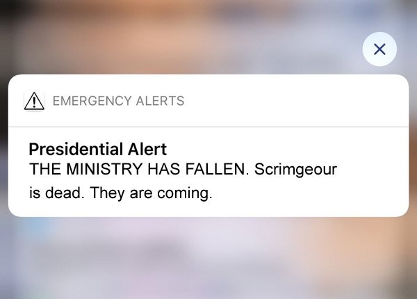 Presidential Alert - The ministry has fallen.