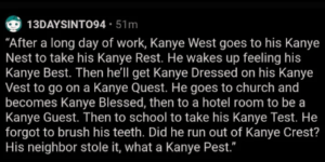 Kanye blessed