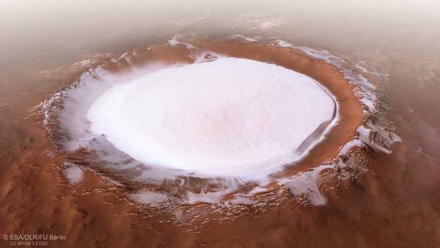 A Winter Wonderland on Mars!
