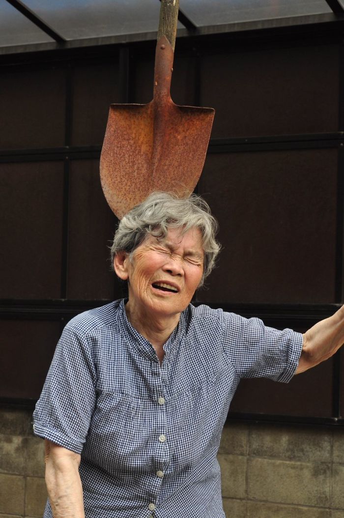 89-Year-Old Japanese Grandma Discovers Photography, Can't Stop Taking Hilarious Self-Portraits Now