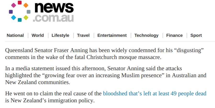  Senator Fraser Anning, you ARE the weakest link...