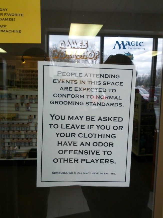 Actual Notice Outside Of A Hobby Store