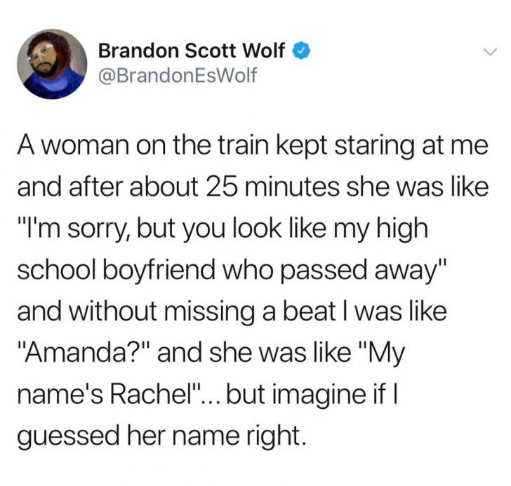 No it's Rachel.