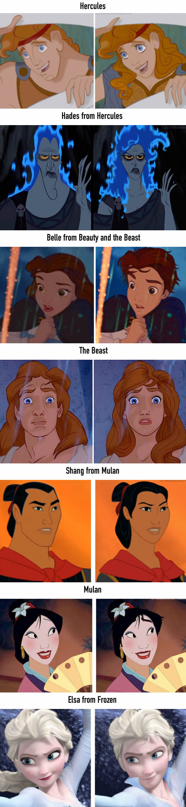 Gender bending with Disney.