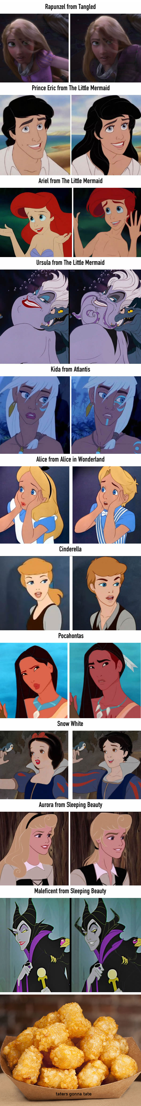 Gender bending with Disney.