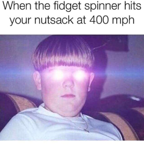 Losing control of your fidget spinner...