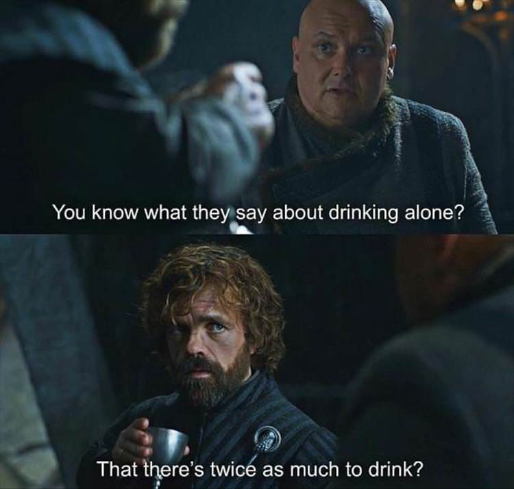 Drink alone?