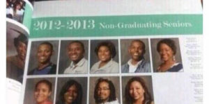This school has a page dedicated to non-graduating seniors…