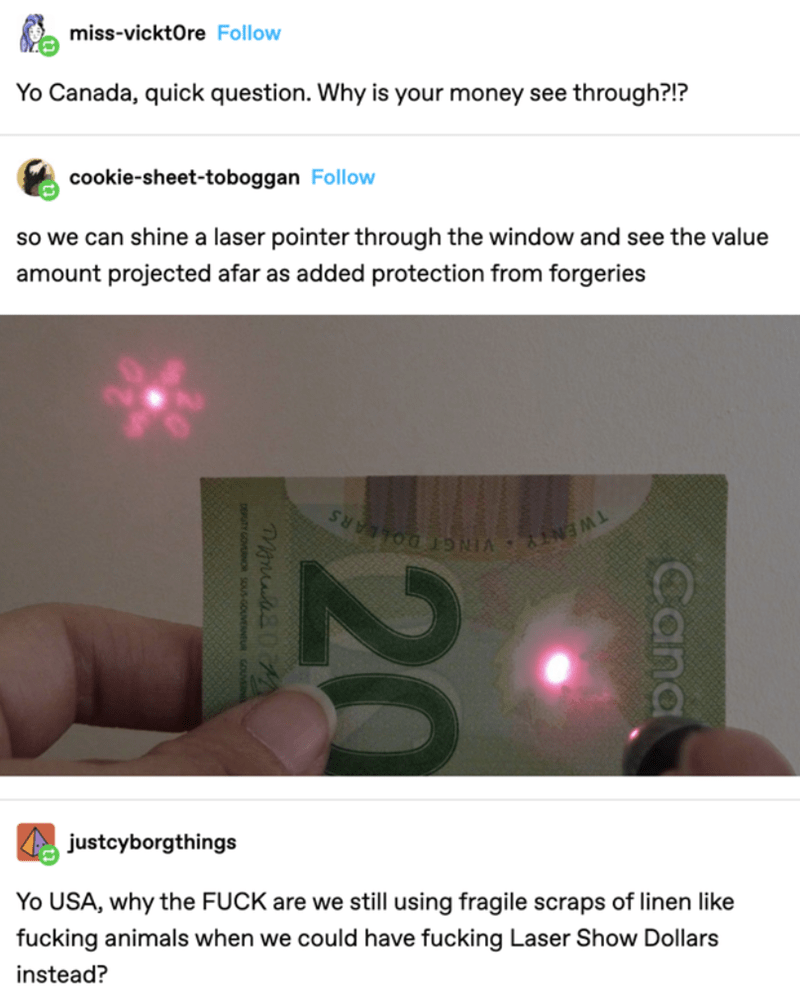 I'd like to pay with a laser light show, please