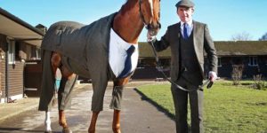 It’s not every day you see a horse in a three-piece suit.