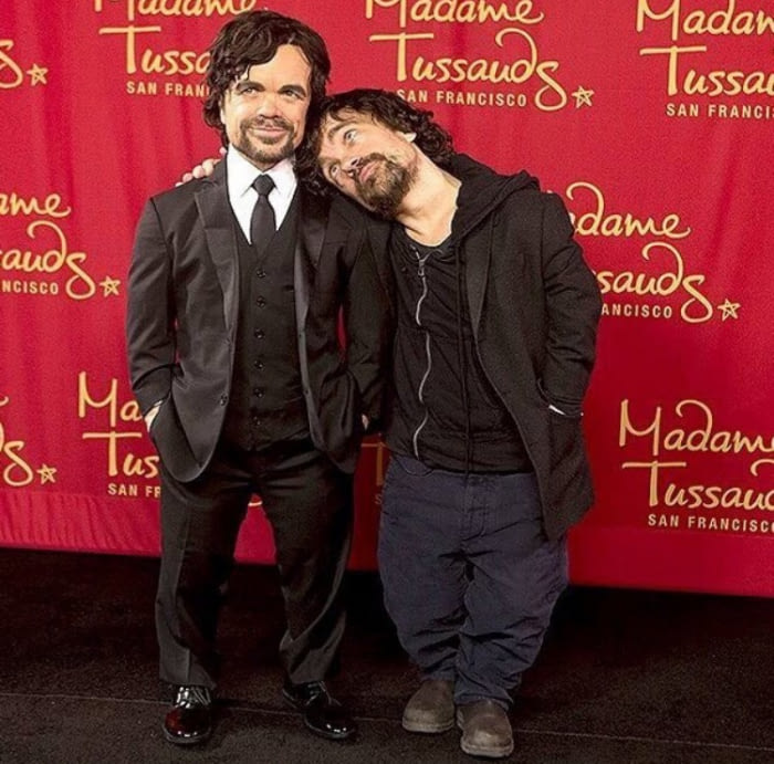 I want someone to look at me the way peter Dinklage looks at his wax self